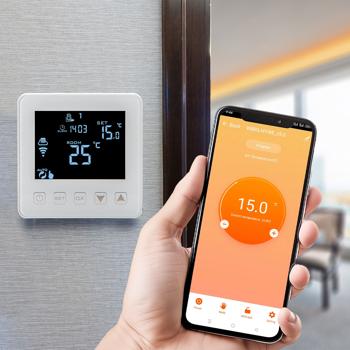 Preview: Intelligentes WLAN-Thermostat Unterputz für Fussbodenheizung: App-, Sprach- & Touch-Steuerung, Siri/Alexa/GA – Komfortabel & energieeffizient Preview: Intelligentes WLAN-Thermostat Unterputz für Fussbodenheizung: App-, Sprach- & Touch-Steuerung, Siri/Alexa/GA – Komfortabel & energieeffizient