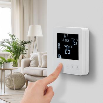 Preview: Intelligentes WLAN-Thermostat Unterputz für Fussbodenheizung: App-, Sprach- & Touch-Steuerung, Siri/Alexa/GA – Komfortabel & energieeffizient Preview: Intelligentes WLAN-Thermostat Unterputz für Fussbodenheizung: App-, Sprach- & Touch-Steuerung, Siri/Alexa/GA – Komfortabel & energieeffizient