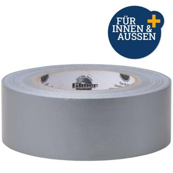 Preview: 2er-Set Gewebe-Klebeband, 48mm x 50m, silbern