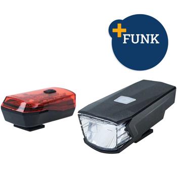 Preview: Fahrradlampen-Set mit 2 Helligkeitsstufen