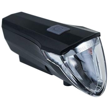 Preview: Eclairage vélo à LED rechargeable 60 lux avec capteur de luminosité