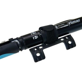 Preview: Universal Velopumpe mit Manometer - Für alle Ventilarten geeignet, Hochwertiger Aluminium Korpus & TÜV/GS geprüft - 0-8 bar (0-120 psi)