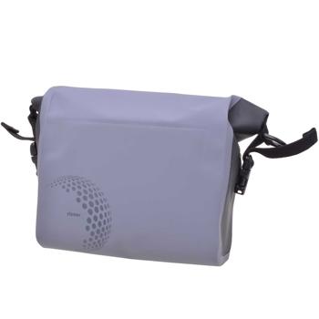 Preview: Velolenker-Tasche - 100% wasserdicht für Handy, Schlüssel & Kamera - Grau, 5L Volumen, Tarpaulin 500D PVC, 29x25x13cm - Für Fahrrad, Trekking & Uni