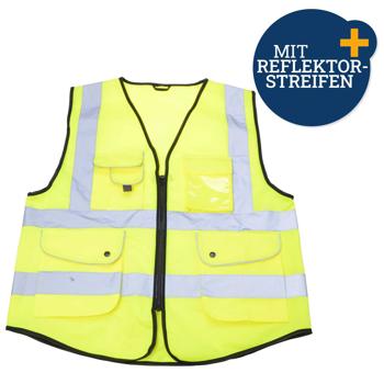 Preview: Safety vest size XXL, incl. 6 pockets, neon yellow Preview: Safety vest size XXL, incl. 6 pockets, neon yellow