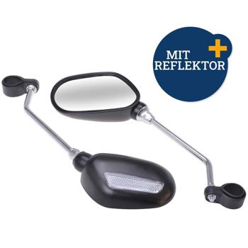 Preview: Set di specchietti universali per bicicletta, 4 pezzi, nero