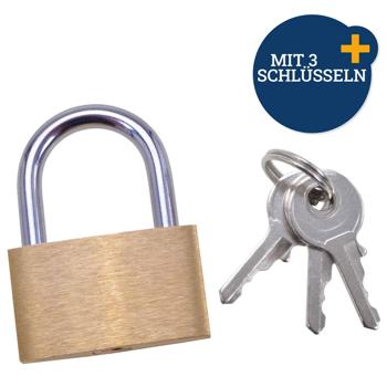 Preview: Lot de 2 petits cadenas - Protection antivol vélo, porte, cave - Acier chromé résistant rouille - Anse 4mm - 3 clés - 138 caractères