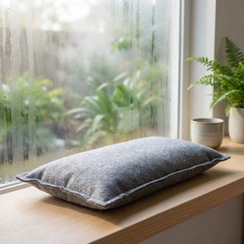 Preview: 3er-Set Luftentfeuchter mit Silica Gel 1kg - Wiederverwendbar für Auto & Schränke gegen Feuchtigkeit, Schimmel, Gerüche - Grau - bis 500g Aufnahme