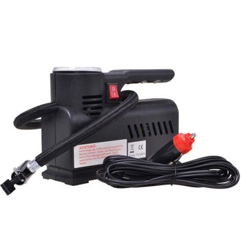 Preview: Compresseur d‘air mobile - Gonflage rapide pneus, matelas, bateaux - Manomètre 18bar - 12V allume-cigare - Débit 4.5 L/min