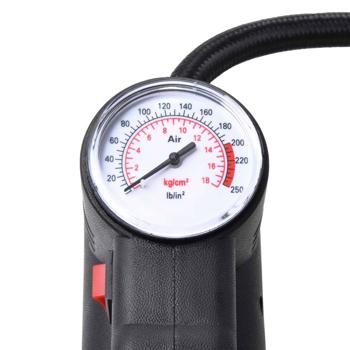 Preview: Compresseur d‘air mobile - Gonflage rapide pneus, matelas, bateaux - Manomètre 18bar - 12V allume-cigare - Débit 4.5 L/min