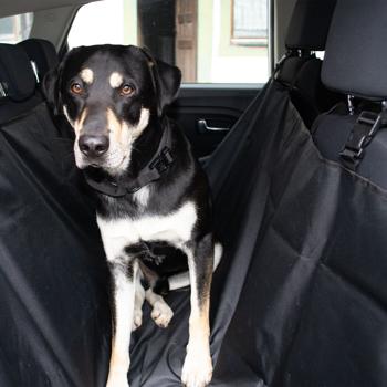 Preview: Couverture Chien Arrière Voiture - Protection Anti-Poils & Saletés 148x140 cm - Installation Facile, Nettoyage Rapide PVC/Oxford - Pour Sièges Auto