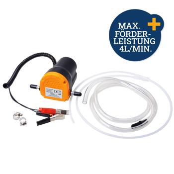 Preview: Pompe d’aspiration puissante 12V pour carburant et mazout - Vidange rapide, propre - Débit jusqu’à 4 L/min - Idéale véhicules/réservoirs