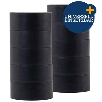 Preview: 10 Rollen PVC-Klebeband schwarz - Reissfest & leise abrollbar für Haushalt & Werkstatt - 4.5 m x 18 mm - Hohe Klebkraft, feuchtigkeitsbeständig Preview: 10 Rollen PVC-Klebeband schwarz - Reissfest & leise abrollbar für Haushalt & Werkstatt - 4.5 m x 18 mm - Hohe Klebkraft, feuchtigkeitsbeständig