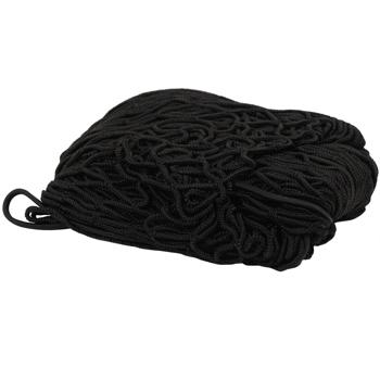 Preview: Filet de sécurité remorque voiture ouverte - Protection chargement stable & flexible - 200x300 cm - Maille 40x40 mm - Cordon caoutchouc PP noir