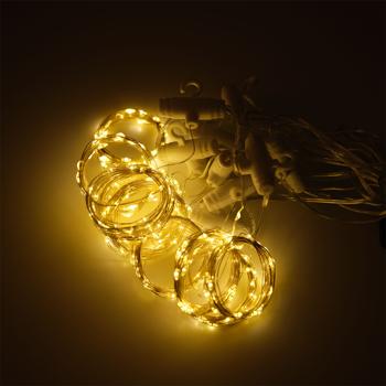 Preview: 2er-Set LED-Lichtervorhang mit Fernbedienung, warmweiss, 300 LEDs, USB, 3x3m