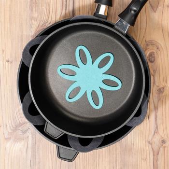 Preview: set di 2 protezioni per teglie in 2 misure, Ø 38 e 15 cm