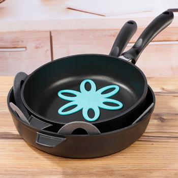 Preview: set di 2 protezioni per teglie in 2 misure, Ø 38 e 15 cm