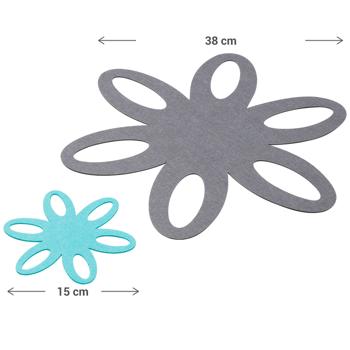 Preview: set di 4 protezioni per teglie in 2 misure, Ø 38 e 15 cm
