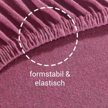 Preview: Doppelbett Qualitäts-Jersey Fixleintuch - 100% Baumwolle Öko-Tex Standard 100 - Bordeaux, 160 x 200 cm - Hautsympathisch, atmungsaktiv, pflegeleicht & bügelfrei Preview: Doppelbett Qualitäts-Jersey Fixleintuch - 100% Baumwolle Öko-Tex Standard 100 - Bordeaux, 160 x 200 cm - Hautsympathisch, atmungsaktiv, pflegeleicht & bügelfrei