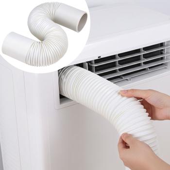 Robuster hochwertiger Abluftschlauch, 5m, weiss - Universal für Monoblock Klimaanlagen - Flexibel, langlebig, einfache Installation, zuverlässige Abluftlösung