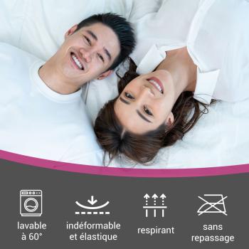 Preview: Luxury terry cloth fitted sheet for double bed, 80% cotton, 20% microfibre, navy, 140 x 200 cm