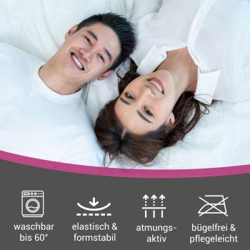 Preview: Luxury terry cloth fitted sheet for double bed, 80% cotton, 20% microfibre, navy, 140 x 200 cm