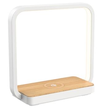 Preview: 2er-Set Wireless Charging Qi-Ladestation, Nachttischlampe LED, 5 Watt