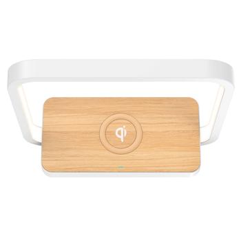 Preview: 2er-Set Wireless Charging Qi-Ladestation, Nachttischlampe LED, 5 Watt