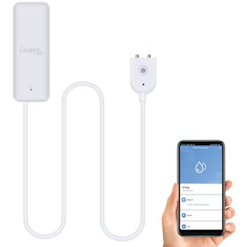 Preview: Détecteurs d‘eau WLAN ELESION (3 pcs) - Fuite d‘eau, inondation, débordement - Capteur externe, alerte smartphone SmartLife/Tuya App, Wi-Fi 2.4 GHz - Blanc
