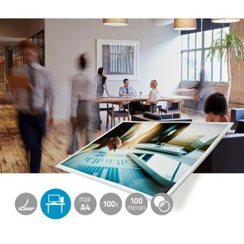 Preview: Premium Laminierfolie A4 – 100 Stück transparent 100 Mikron – Optimaler Schutz für Fotos & Dokumente – Kompatibel mit allen Laminiergeräten