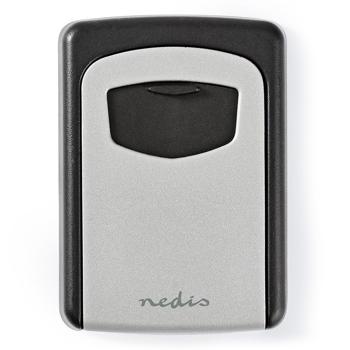 Preview: Boîte à clés sécurisée - Code 4 chiffres - Alliage aluminium robuste, extérieur, 9x12x4 cm - Pour domicile, bureau, partage clés