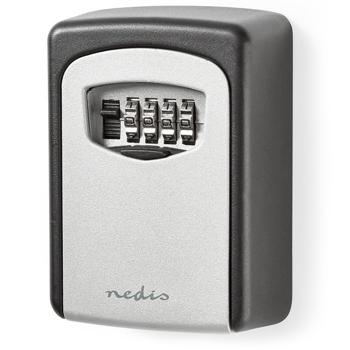 Preview: Sicherer Schlüsselsafe mit 4-stelligem Zahlencode: Robustes Kombinationsschloss (9x12x4cm) für zuverlässige Schlüsselaufbewahrung