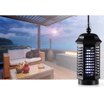 Preview: Piège à moustiques Électrique - Lumière UV 4W, Sans Produits Chimiques, Écologique - IP20, Noir, Idéal Camping & Maison, Surface 30m²