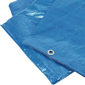 Preview: Tarpaulin with sturdy metal grommets, blue, 2.6 x 3.3 m