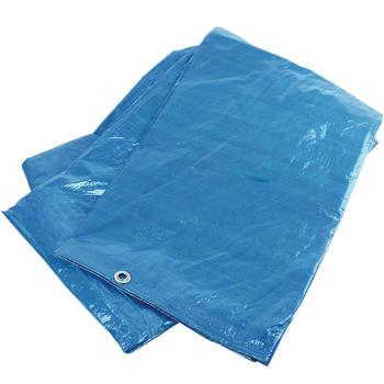 Preview: 2-piece set of tarpaulins with sturdy metal eyelets, blue, 2.6 x 3.3 m
