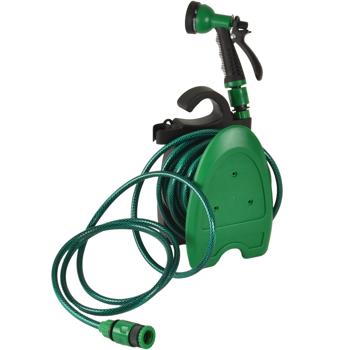 Preview: Set di tubi mini per giardino, balcone e patio: 10 m, 6 spruzzi - Ideale per innaffiare, pulire, fare giardinaggio - Set compatto e pratico