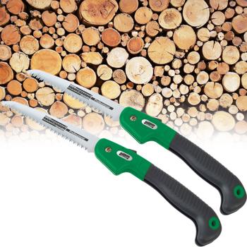 2er-Set Handliche Garten-Klappsäge für Äste, Zweige & Hecken, leicht & ideal für Gartenarbeit & Outdoor