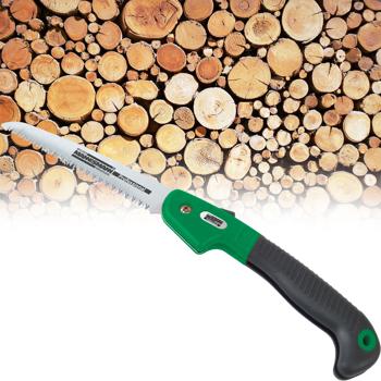 Garten-Klappsäge für Äste, Zweige & Hecken - mobil & einklappbar - gehärteter Werkzeugstahl, ergonomischer Griff, 15cm Sägeblatt - Outdoor & Camping