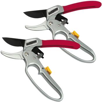 Preview: set di 2 forbici a cricchetto, 25 x 9,5 x 2 cm