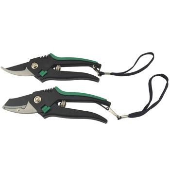 Preview: Gartenscheren-Set mit Bypass- & Amboss-Schere - ideal für Blumen, Äste & Totholz - gehärteter Edelstahl, ergonomische Griffe, Sicherheitsverschluss - langlebig & robust