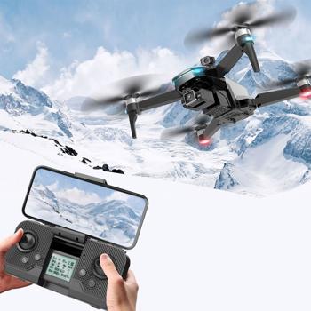 Preview: Drone GPS avec caméra Full HD, pliant, 800 m de portée, stabilisateur à 3 axes, moteur sans balais, Auto-Follow, suivi de personnes, application