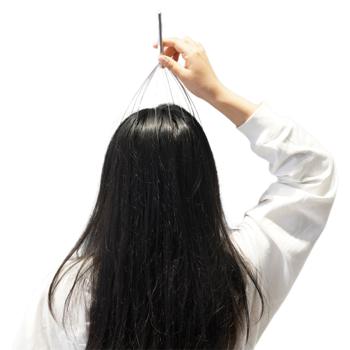 Preview: Masseur de tête avec picots relaxants, masseur araignée à 12 branches, manche lisse agréable, détente pure