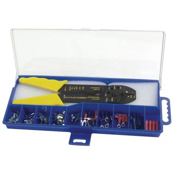 Preview: Set di capicorda con pinze di serraggio, 100 pezzi