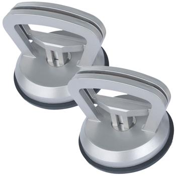 Preview: Lot de 2 Ventouses - Capacité de Charge 35kg - Pose Carrelage & Travaux Verre - Poignée Ergonomique - Longue Durée de Vie