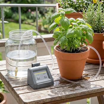 SmartLife WiFi irrigation system for 10 plants – app control for Android/iOS – automatic water pump with timer – incl. 10 m hose & drippers