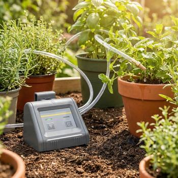 Preview: SmartLife WiFi irrigation system for 10 plants – app control for Android/iOS – automatic water pump with timer – incl. 10 m hose & drippers