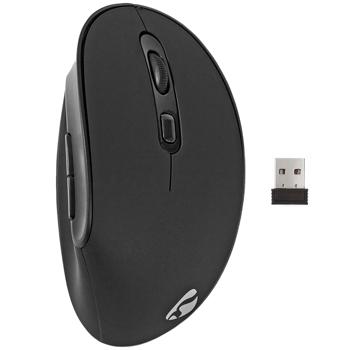 Preview: Ergonomische Funkmaus, 1600, 1000 oder 800 dpi, USB Nano Empfänger