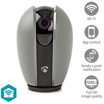 Preview: Smart Wi-Fi security camera, indoor, with sound/motion alarm & two-way communication. For more security in your home