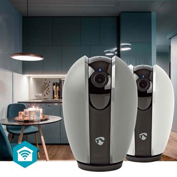 Preview: Smart Wi-Fi security camera, indoor, with sound/motion alarm & two-way communication. For more security in your home