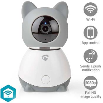 Preview: Caméra d‘intérieur Smartlife - Babyphone Wi-Fi Full HD 1080p avec audio 2 voies, capteur température/humidité, suivi mouvements, berceuses