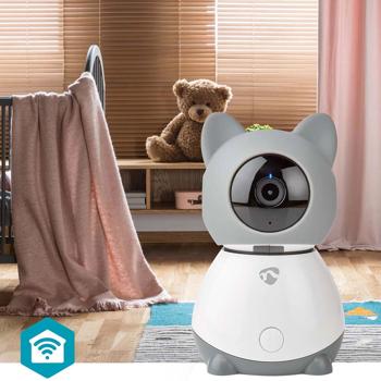 Preview: Caméra d‘intérieur Smartlife - Babyphone Wi-Fi Full HD 1080p avec audio 2 voies, capteur température/humidité, suivi mouvements, berceuses